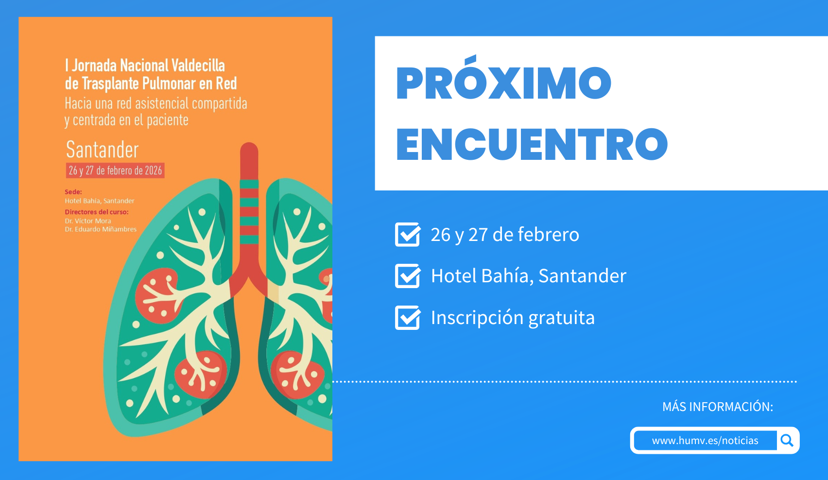 El Hospital Valdecilla promueve el conocimiento en Trasplante Pulmonar entre especialistas de otras comunidades autónomas