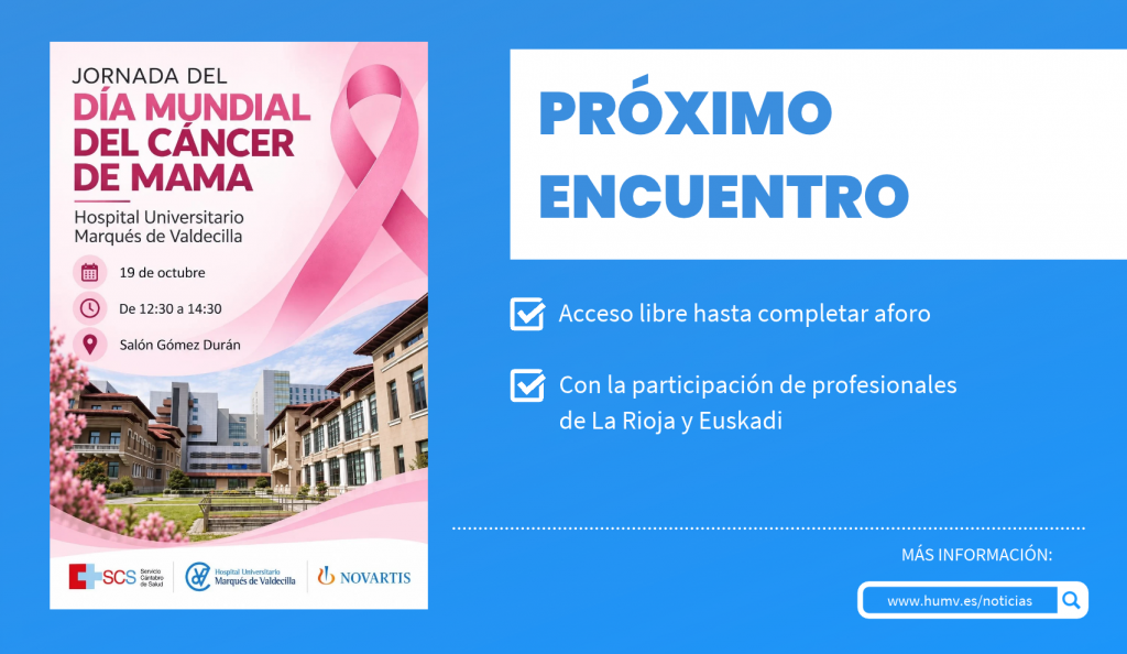 Encabezamiento web Jornada Cáncer de Mama